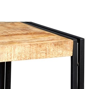 Millstone Small Coffee Table – Reclaimed Wood & Metal