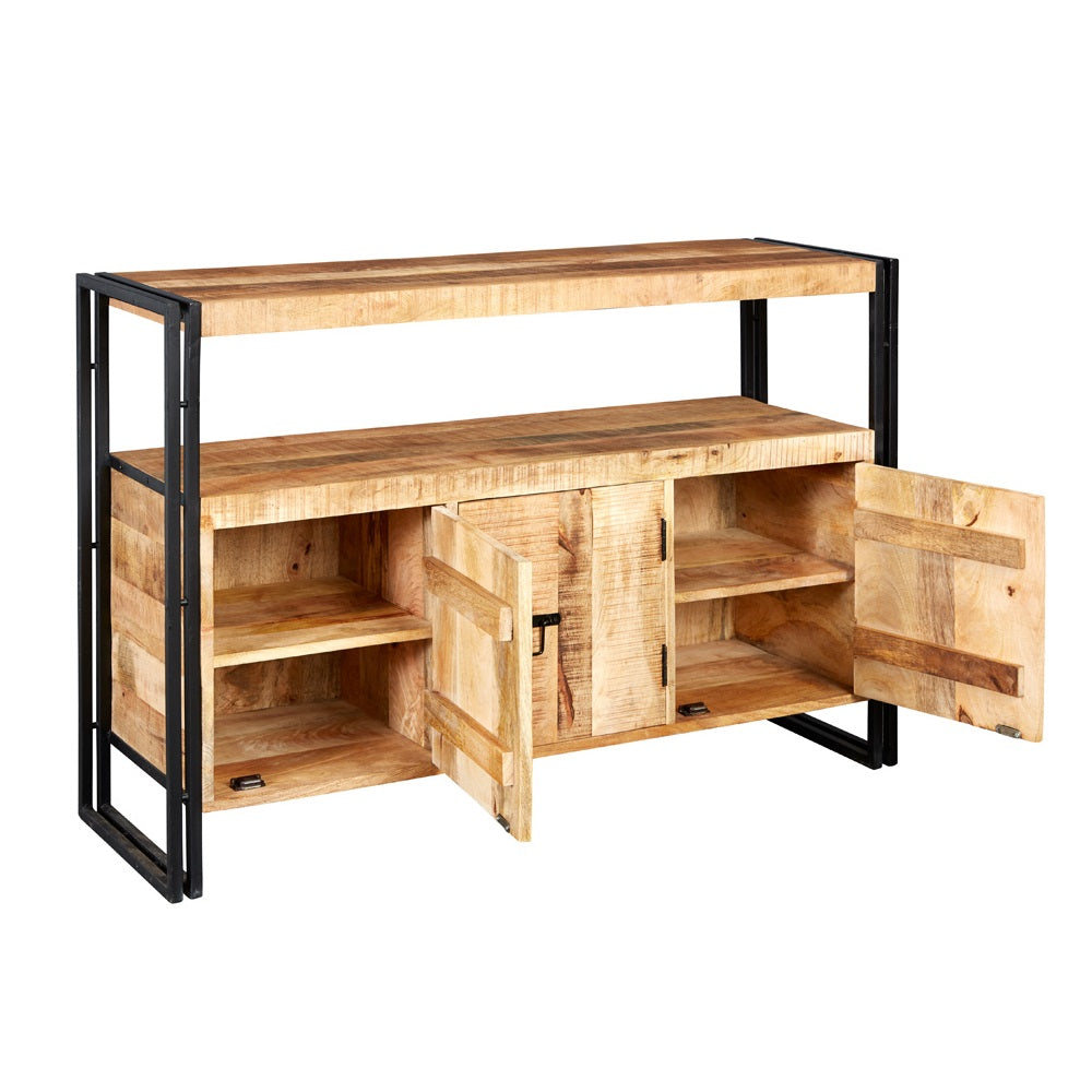 Millstone Sideboard – Reclaimed Wood & Metal