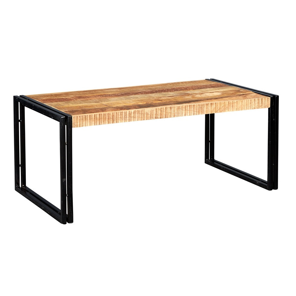 Millstone Large Coffee Table – Reclaimed Wood & Metal