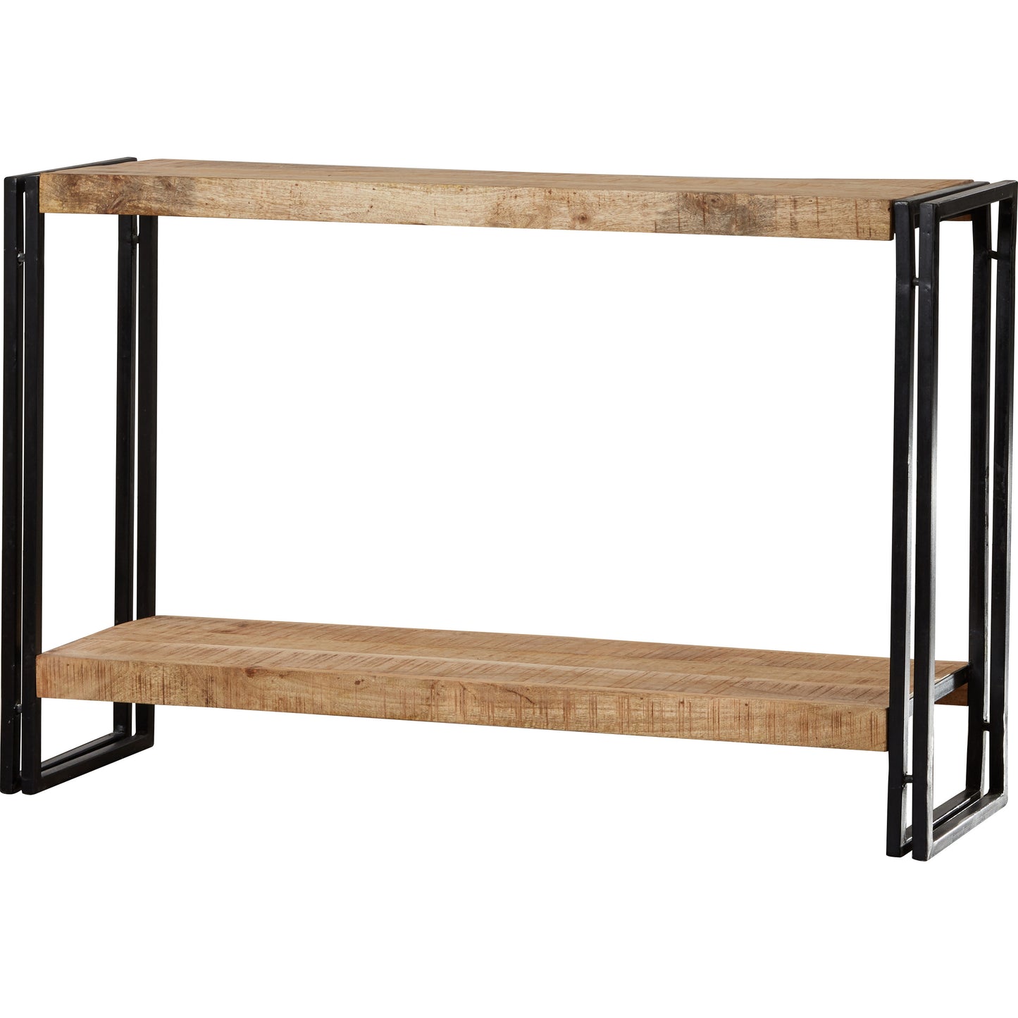 Millstone Console Table – Reclaimed Wood & Metal