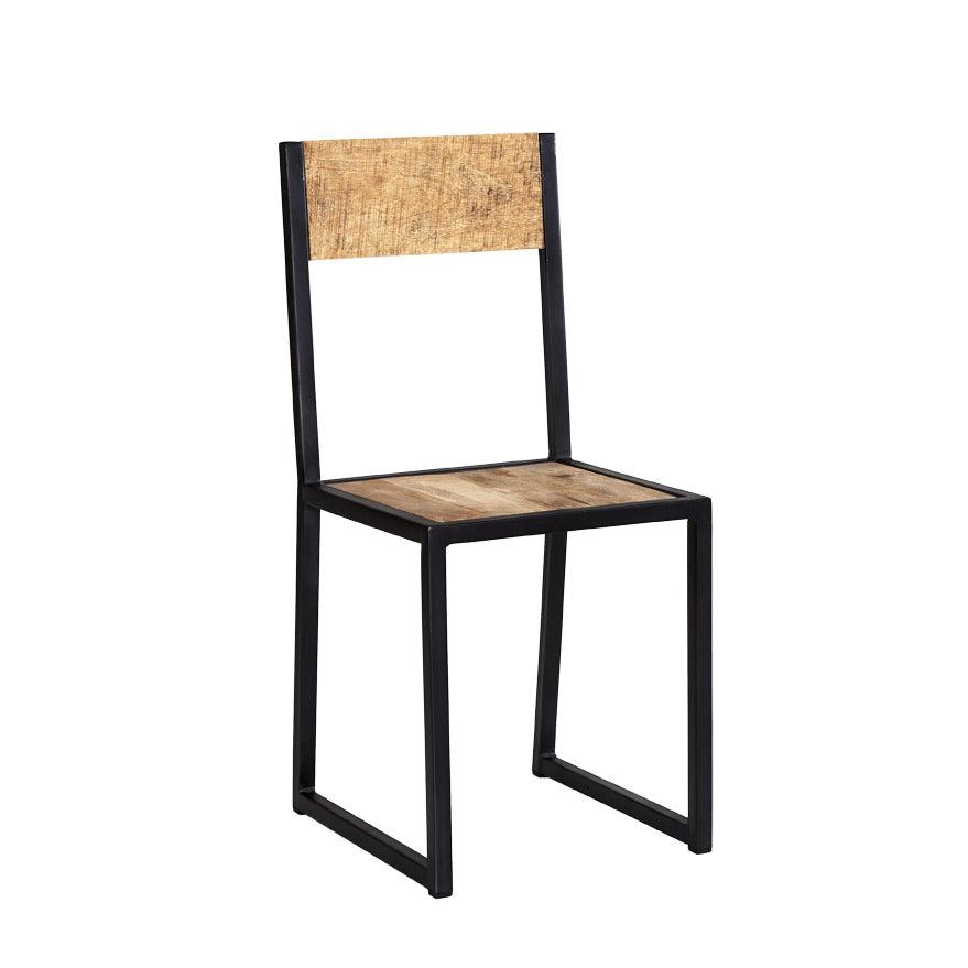Millstone Dining Chair – Reclaimed Wood & Metal - Sold in Pairs
