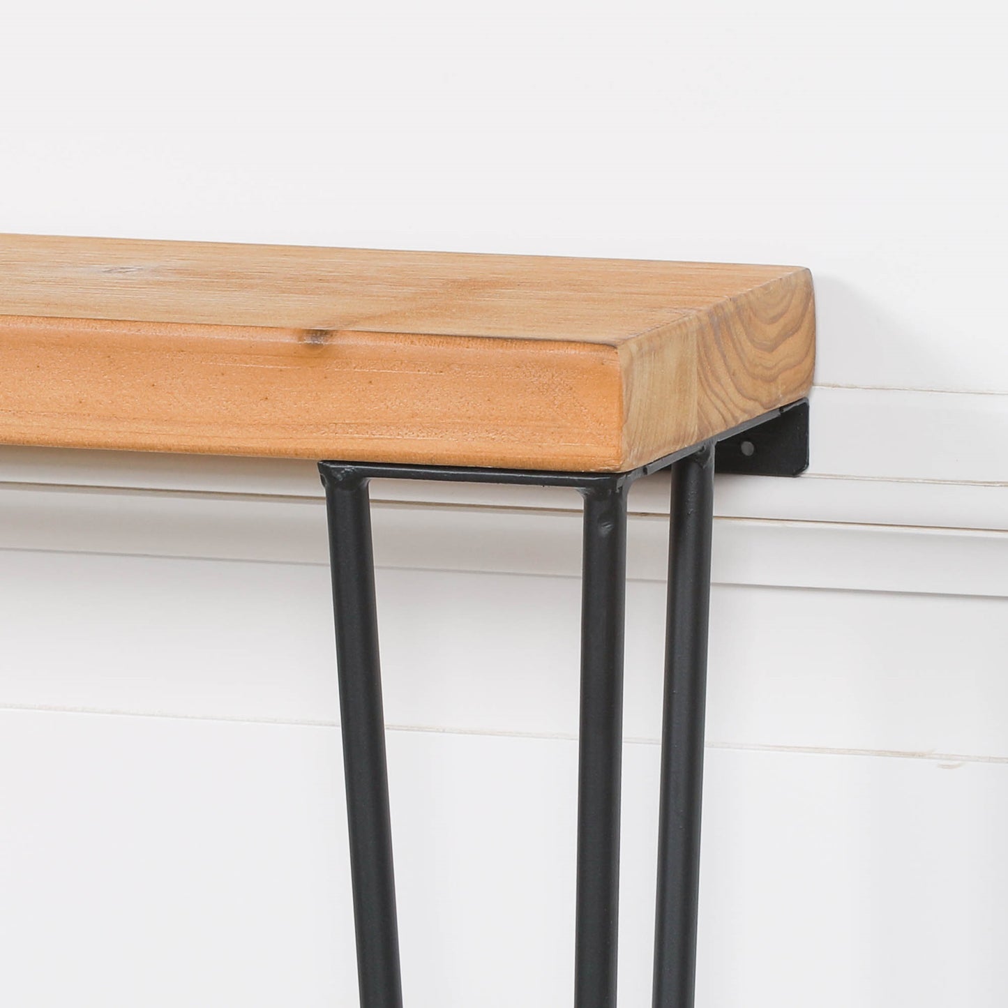 Harrow Hairpin Console Table – Rustic Pine