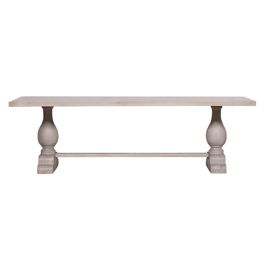Bramley Rectangular Dining Table 260cm – Bleached Mango Wood