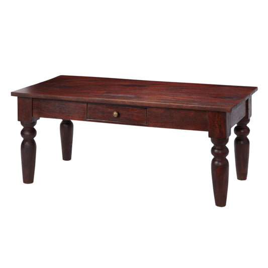 Hunar Dark Mango Coffee Table – Solid Mango Wood
