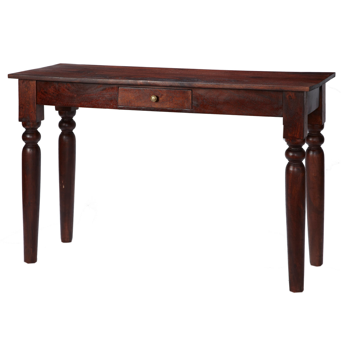 Hunar Dark Mango Console Table – Solid Mango Wood