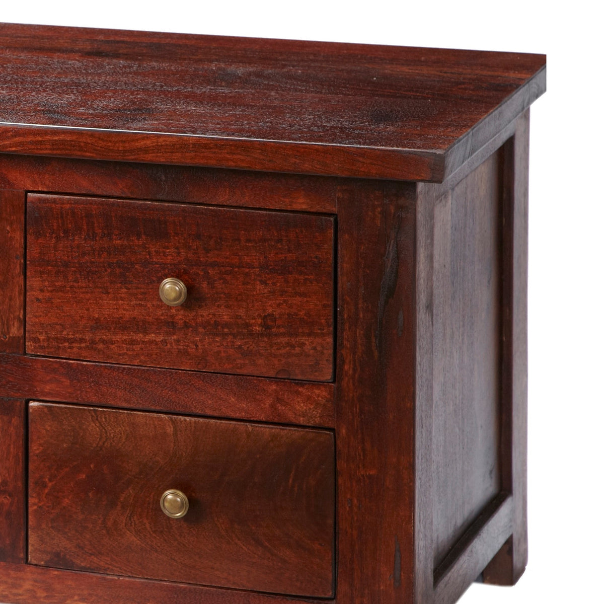 Hunar Dark Mango TV Cabinet – Solid Mango Wood