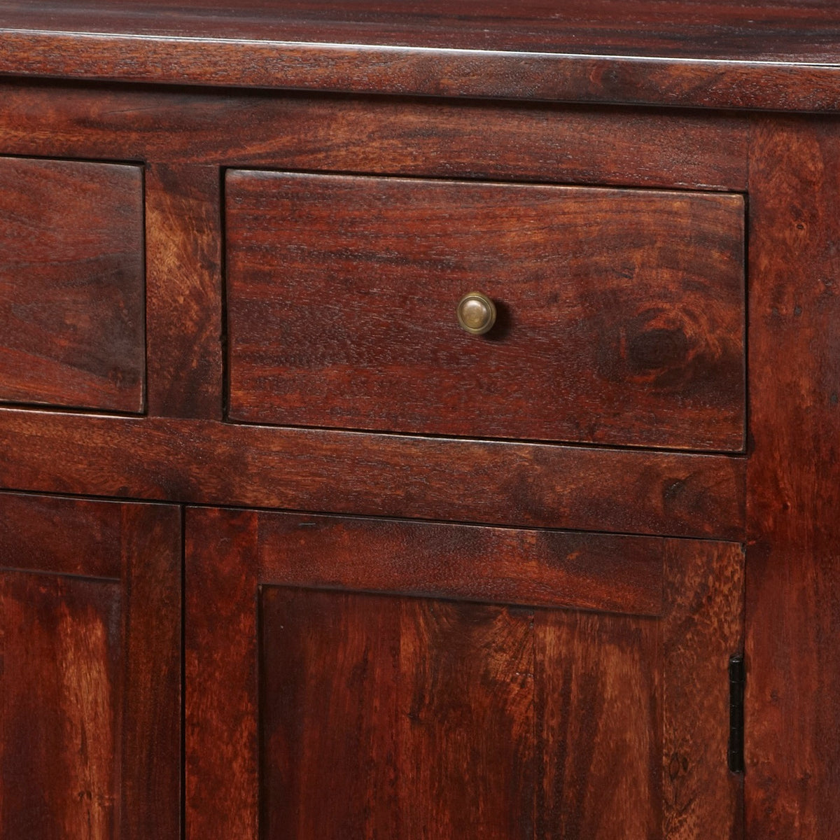 Hunar Dark Mango Large Sideboard – Solid Mango Wood