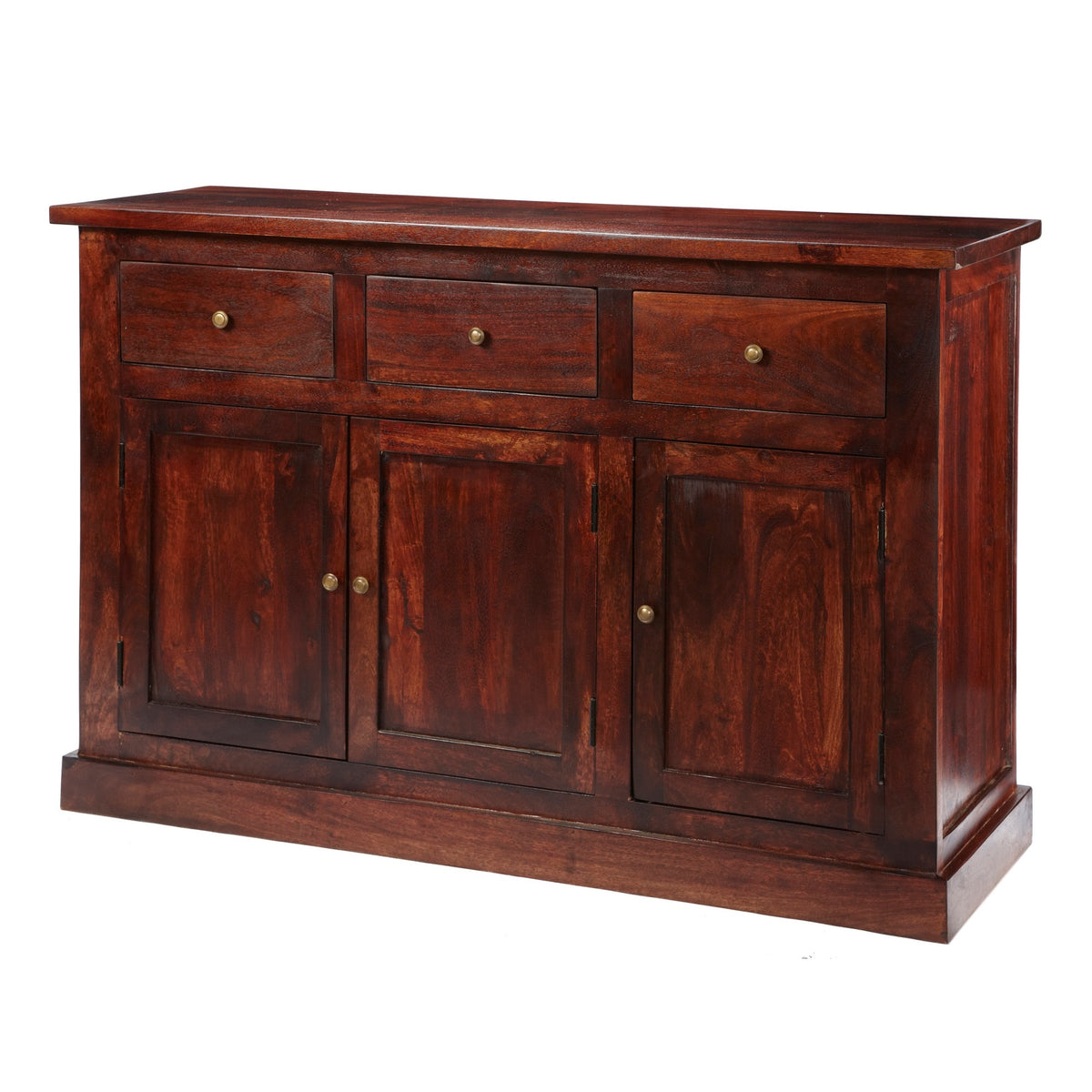 Hunar Dark Mango Large Sideboard – Solid Mango Wood
