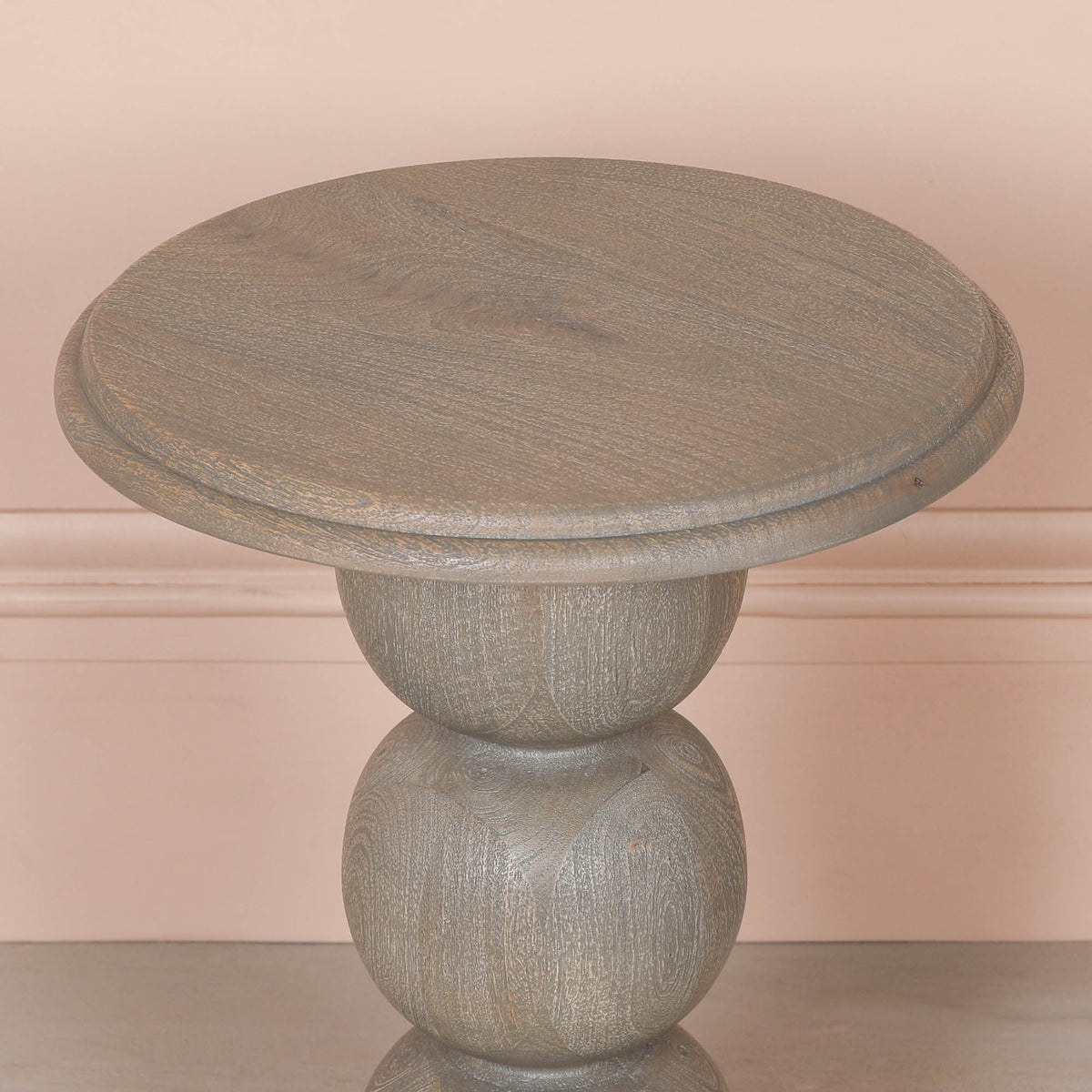 Elmsley Stacked Ball Mango Wood Side Table