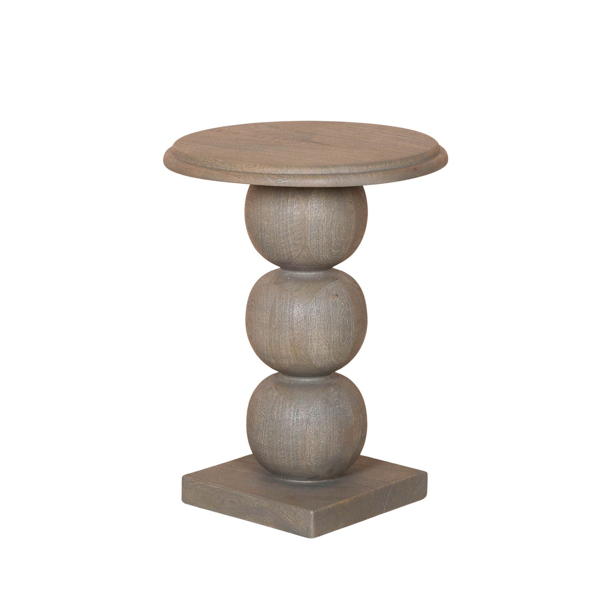 Elmsley Stacked Ball Mango Wood Side Table