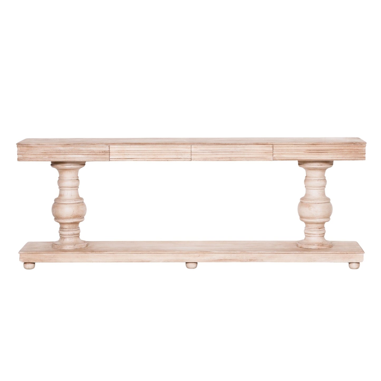 Manor Grand Console Table with Drawers – Natural Mango Wood