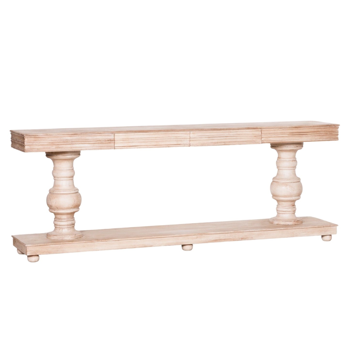 Manor Grand Console Table with Drawers – Natural Mango Wood