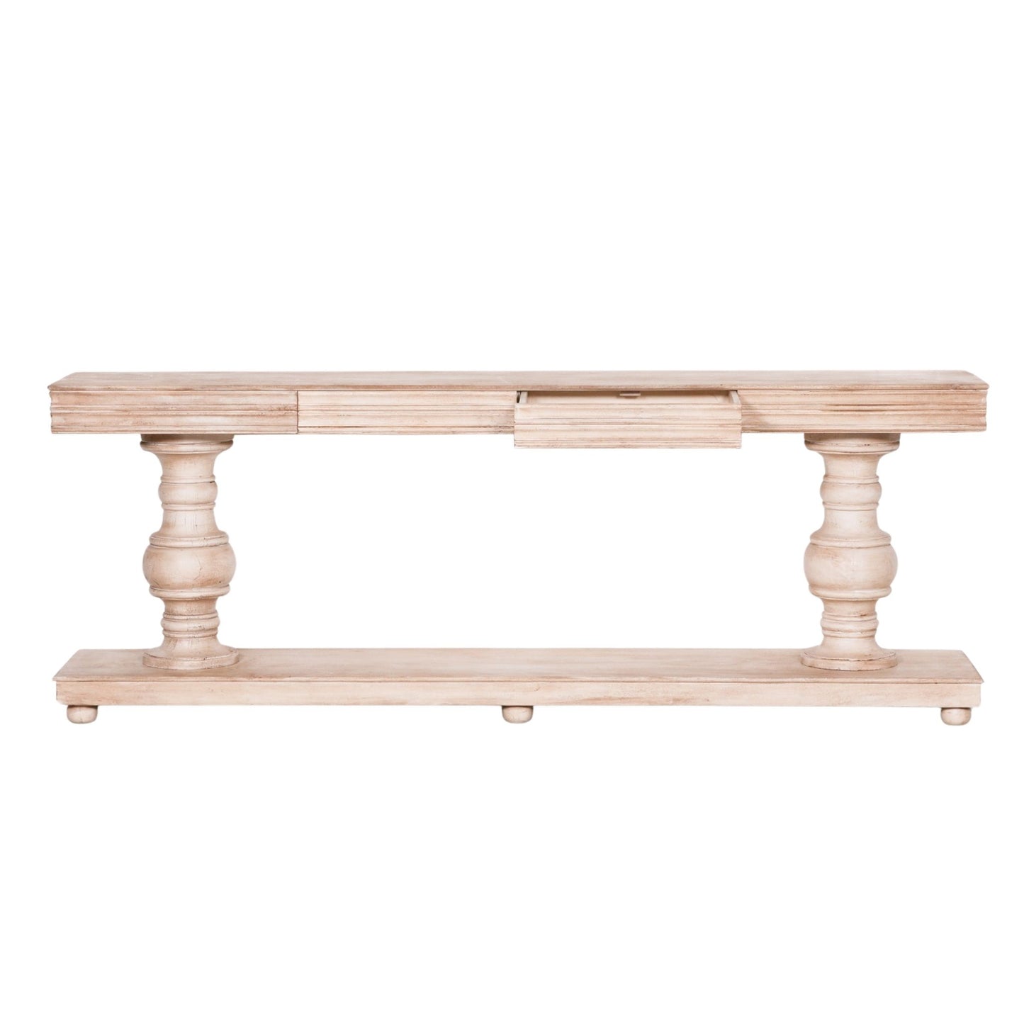 Manor Grand Console Table with Drawers – Natural Mango Wood