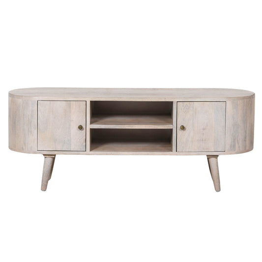 Bramley TV Cabinet – Bleached Mango Wood