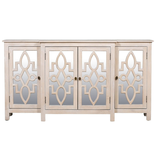Belgrave Mirrored Breakfront Sideboard – Rustic Mango Wood