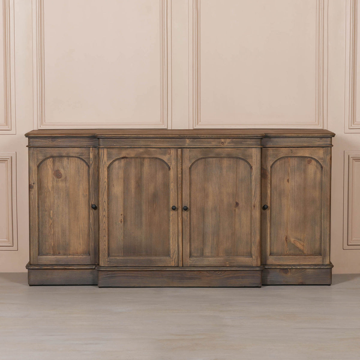 Rivington Rustic Pine Breakfront Sideboard