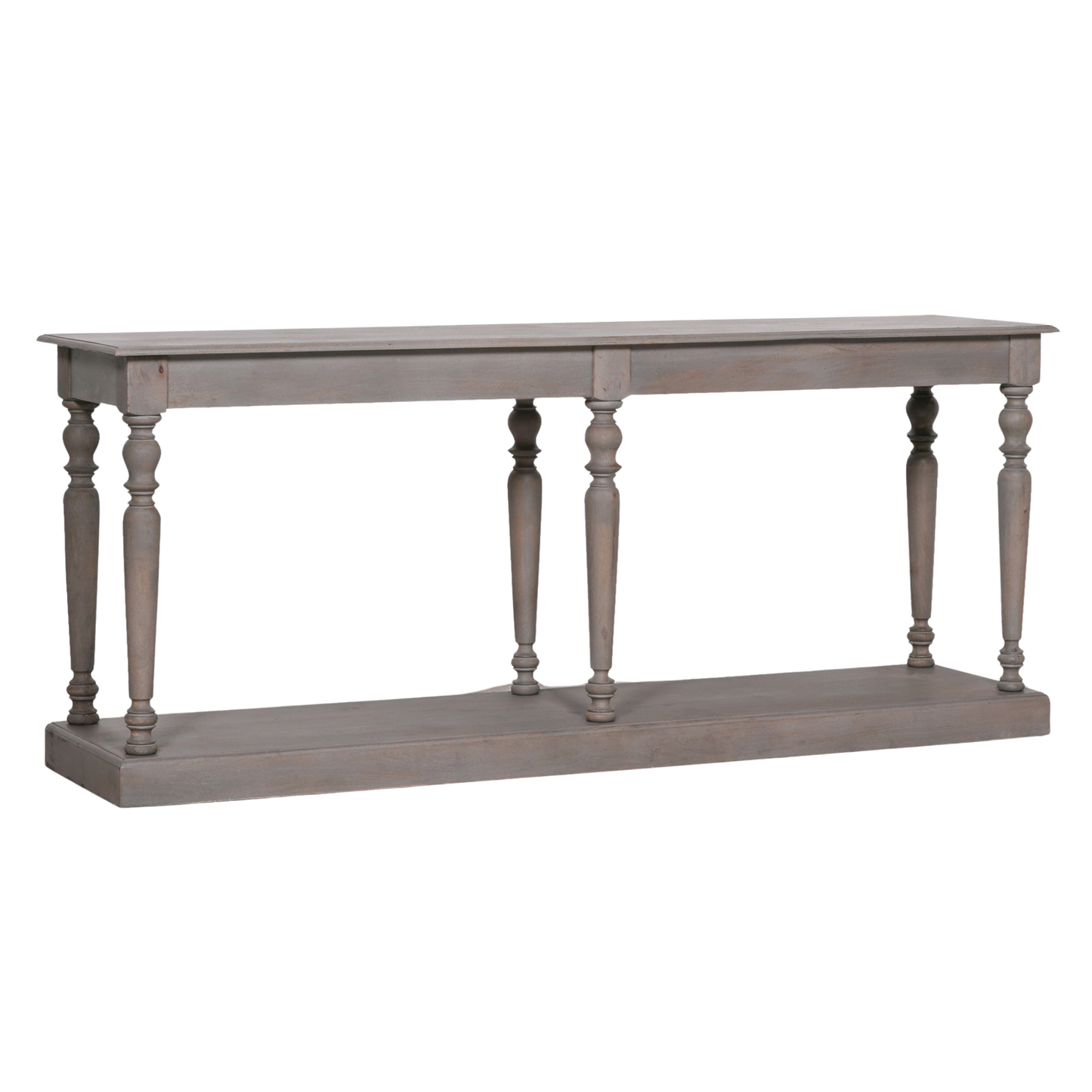 Manor Column Console Table – Rustic Mango Wood