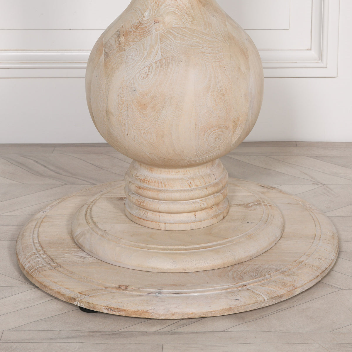 Hartwell Round Dining Table 152cm – Bleached Mango Wood