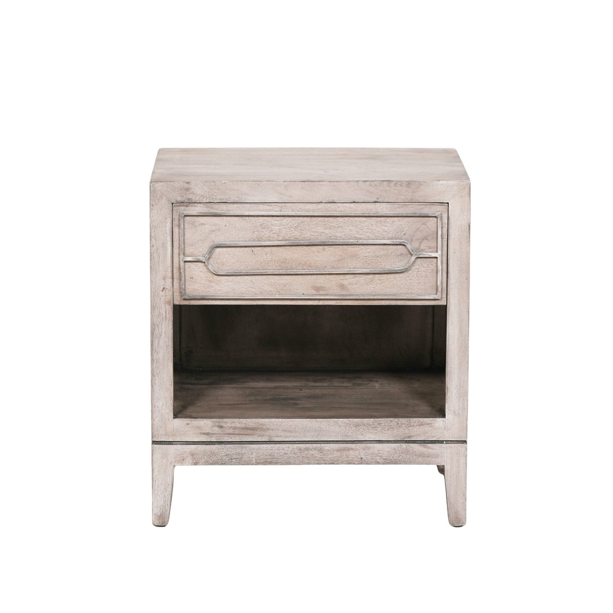 Hensley Mango Wood Bedside Table with Drawer