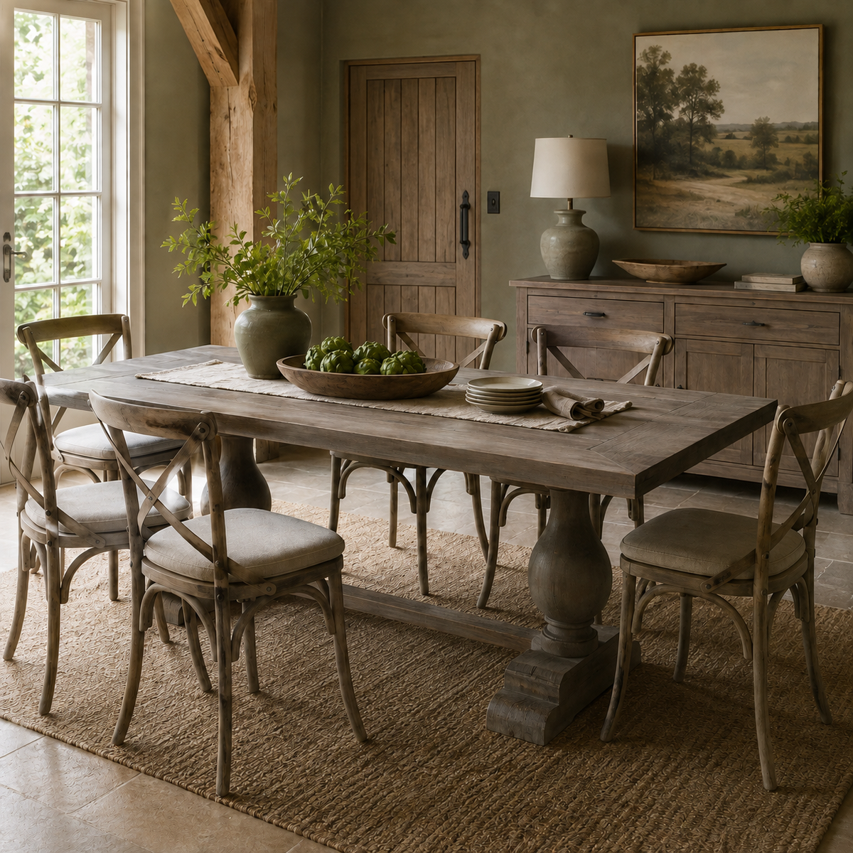 Bramley Rectangular Dining Table 260cm – Rustic Mango Wood