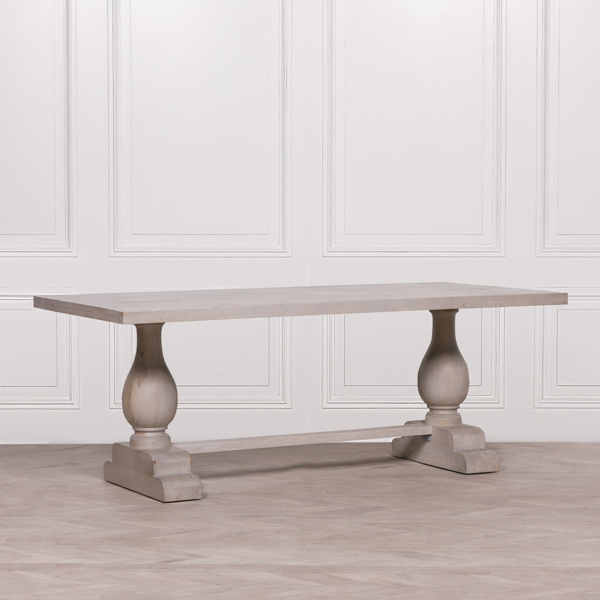 Bramley Rectangular Dining Table 210cm – Bleached Mango Wood