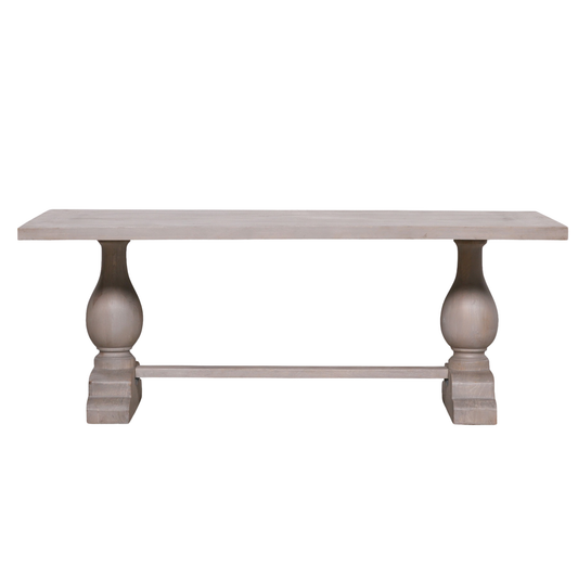 Bramley Rectangular Dining Table 210cm – Bleached Mango Wood