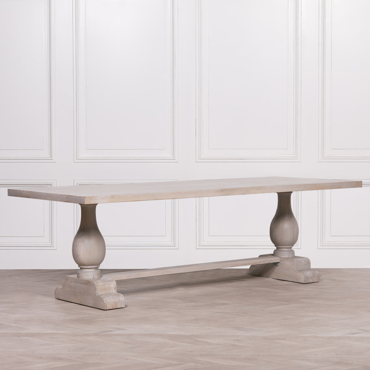Bramley Rectangular Dining Table 260cm – Bleached Mango Wood