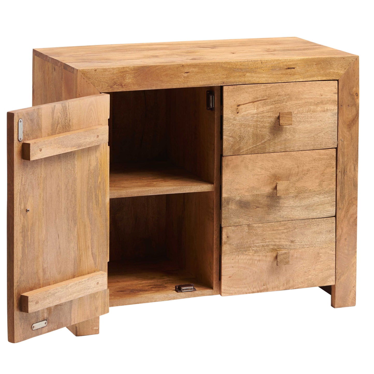Amrai 3 Drawer Sideboard – Light Mango