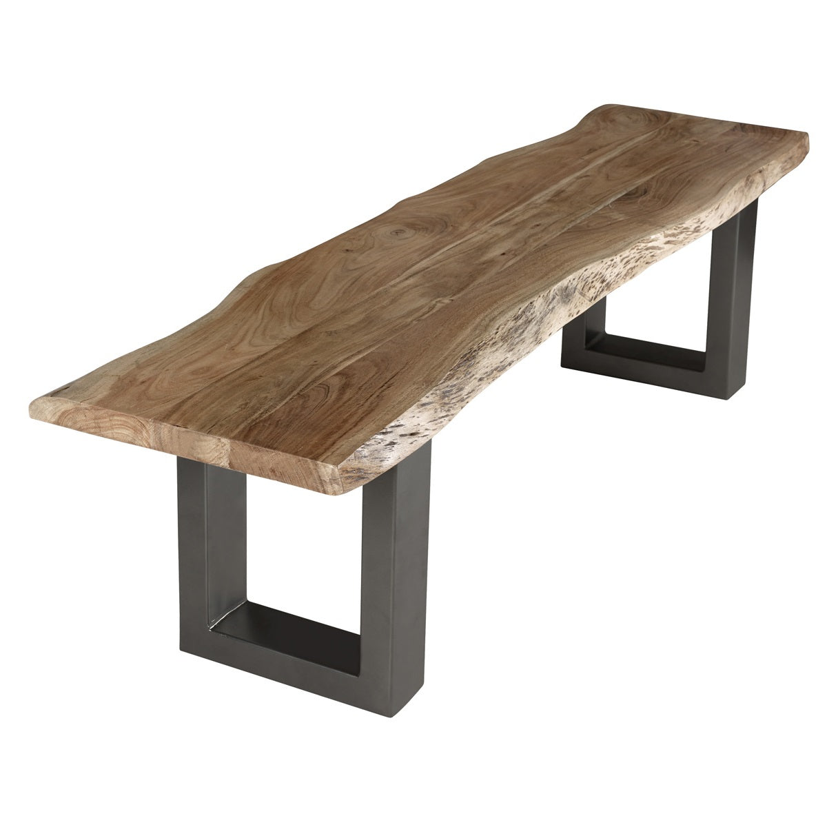 Thornmere Large Bench – Live Edge Acacia Wood