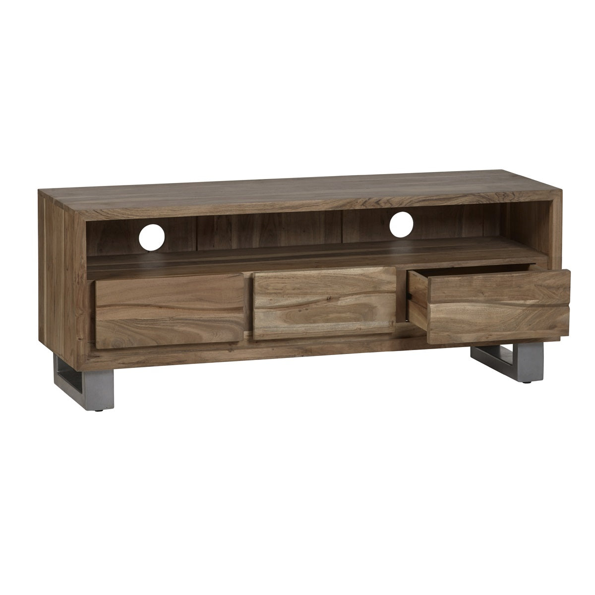 Thornmere Media Unit – Live Edge Acacia Wood