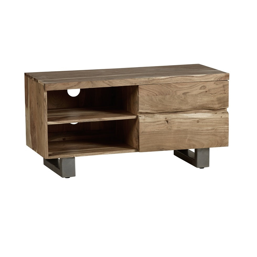 Thornmere Small TV Unit – Live Edge Acacia Wood