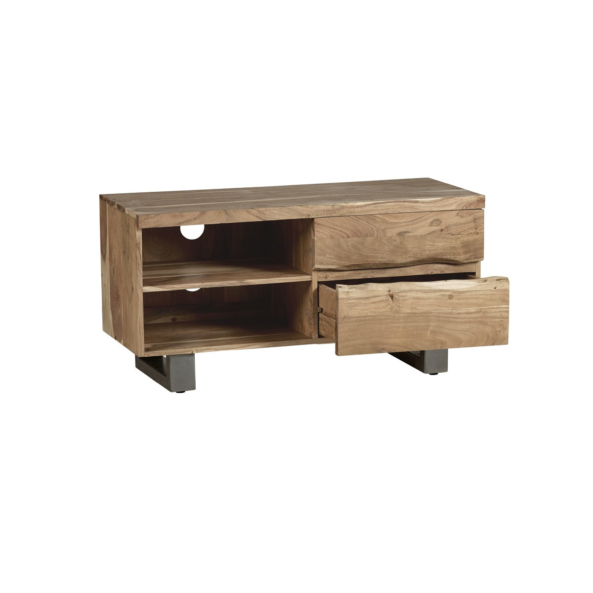 Thornmere Small TV Unit – Live Edge Acacia Wood