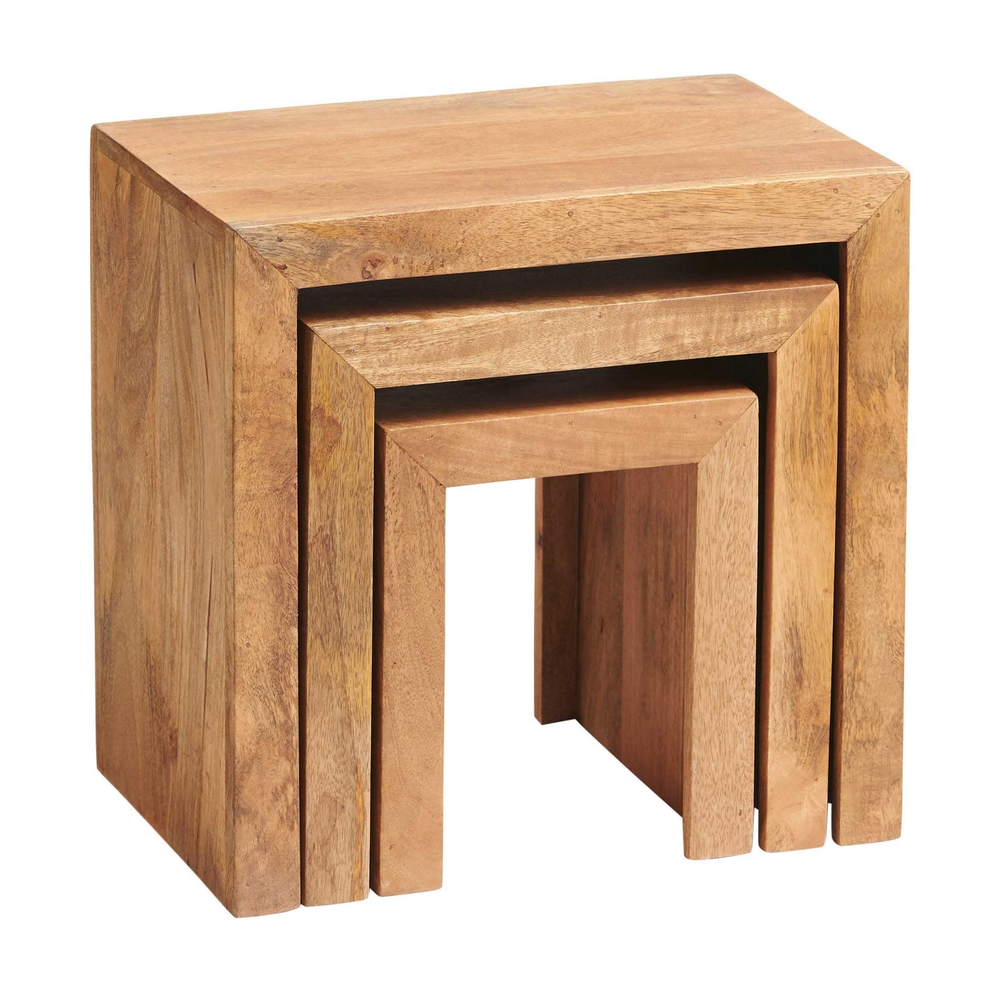 Amrai Nest of 3 Tables – Light Mango