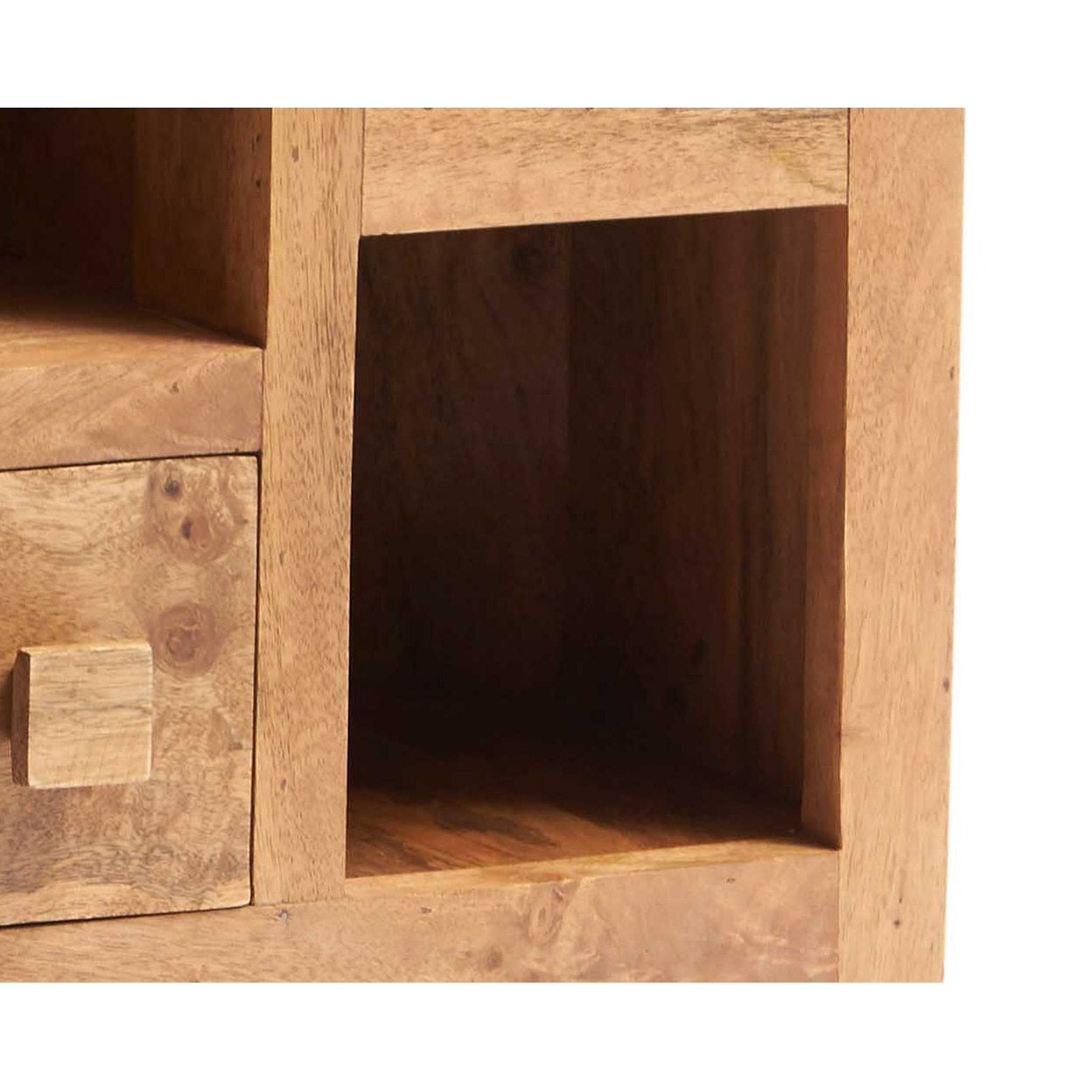 Amrai Corner TV Unit – Light Mango
