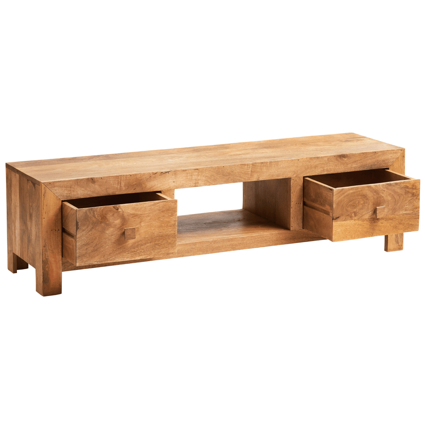 Amrai Wide Screen TV Unit – Light Mango