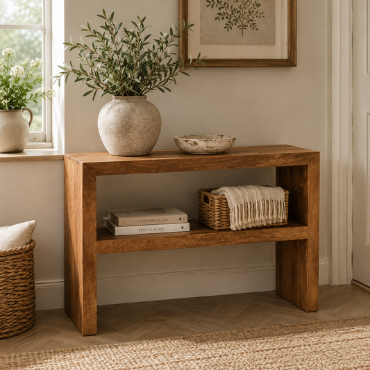 Amrai Console Table – Light Mango