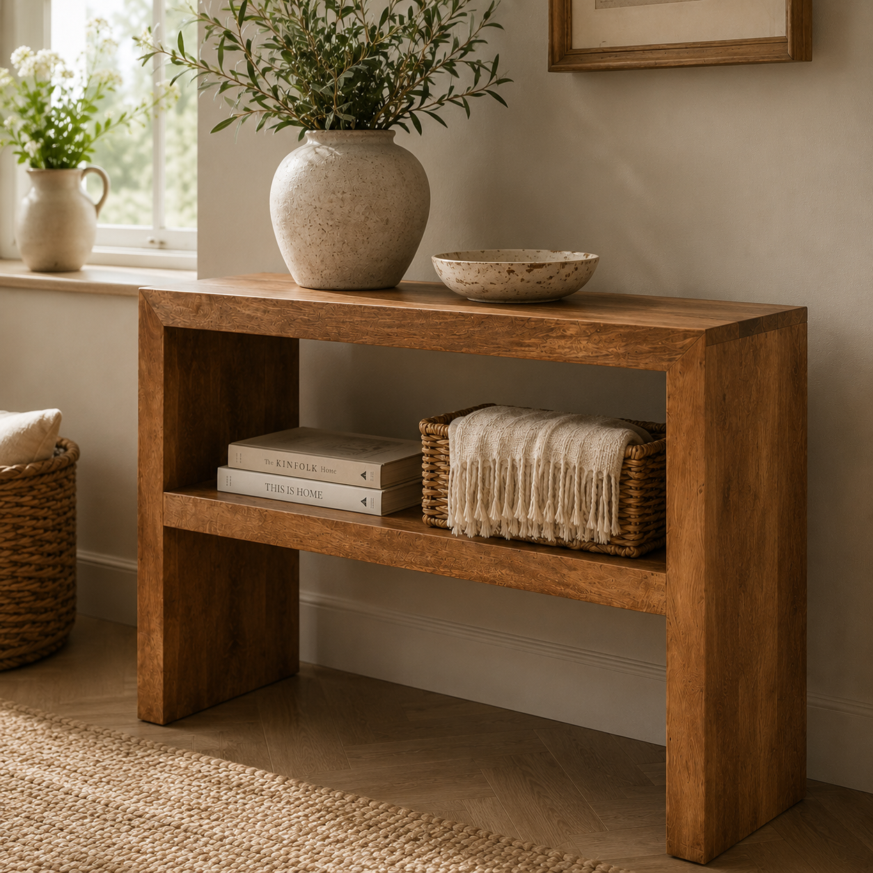 Amrai Console Table – Light Mango