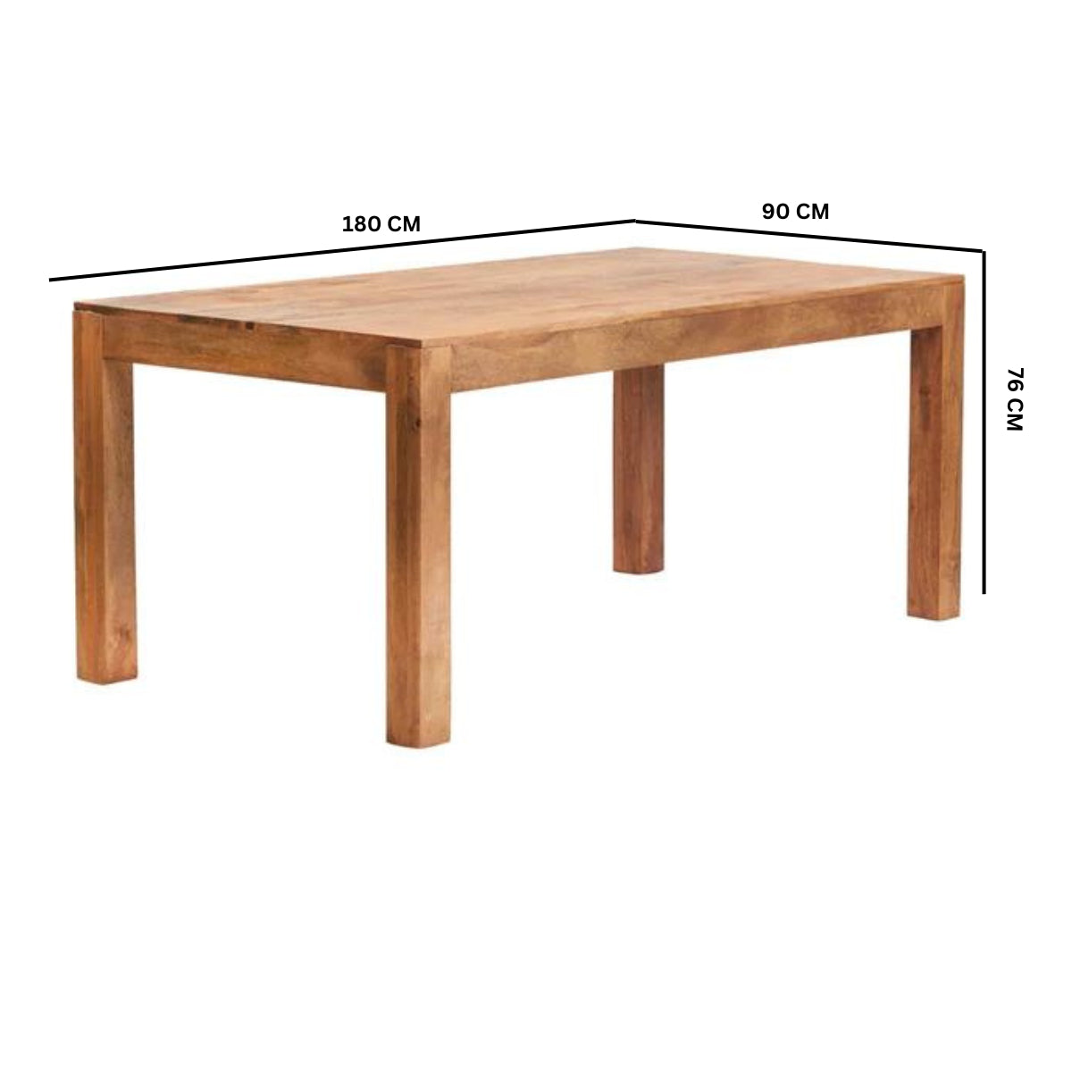 Amrai Large Dining Table – Light Mango