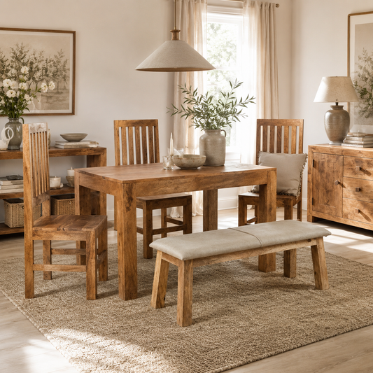Amrai Small Dining Table – Light Mango