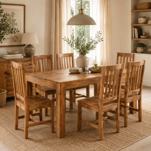 Amrai Large Dining Table – Light Mango