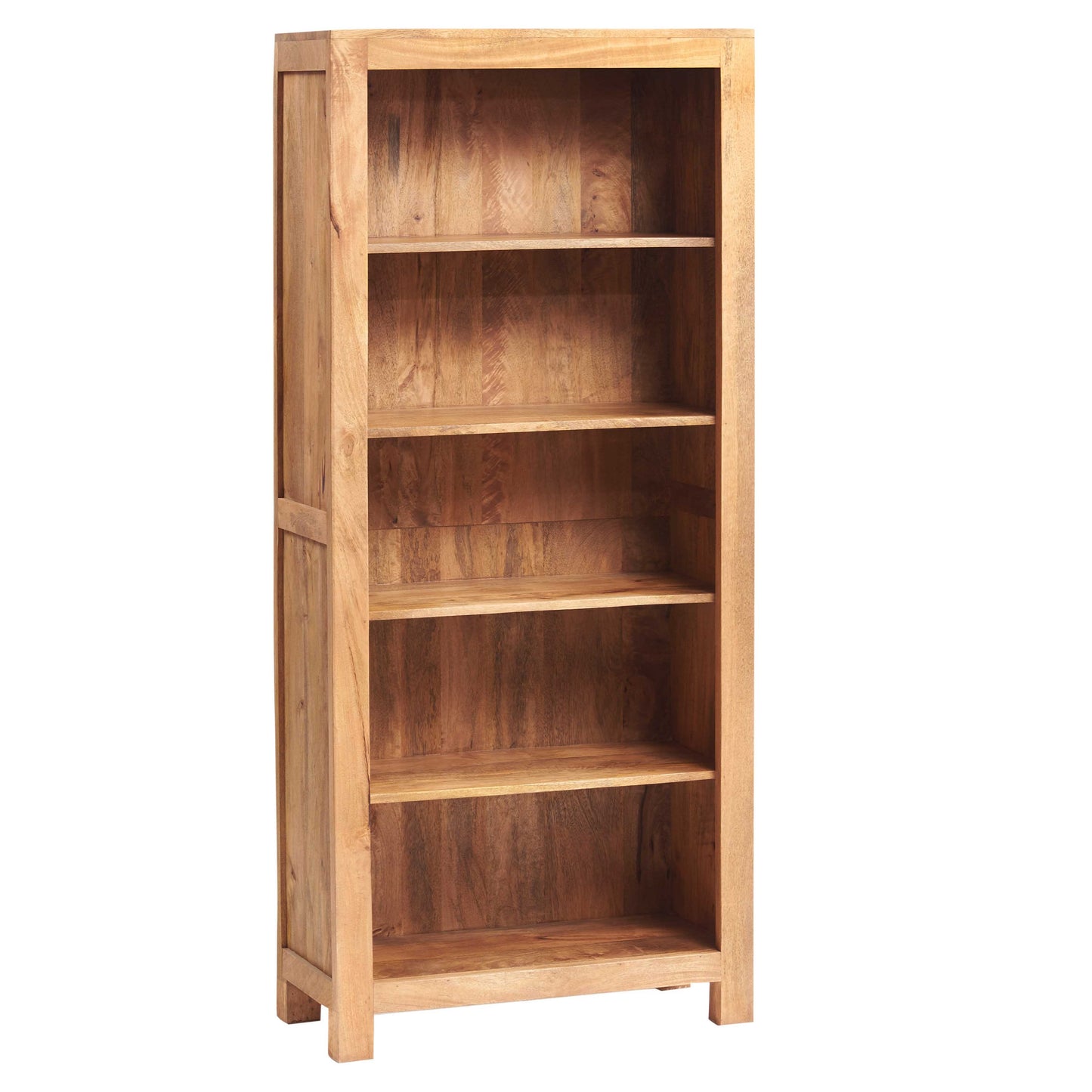Amrai Large Open Bookcase – Light Mango