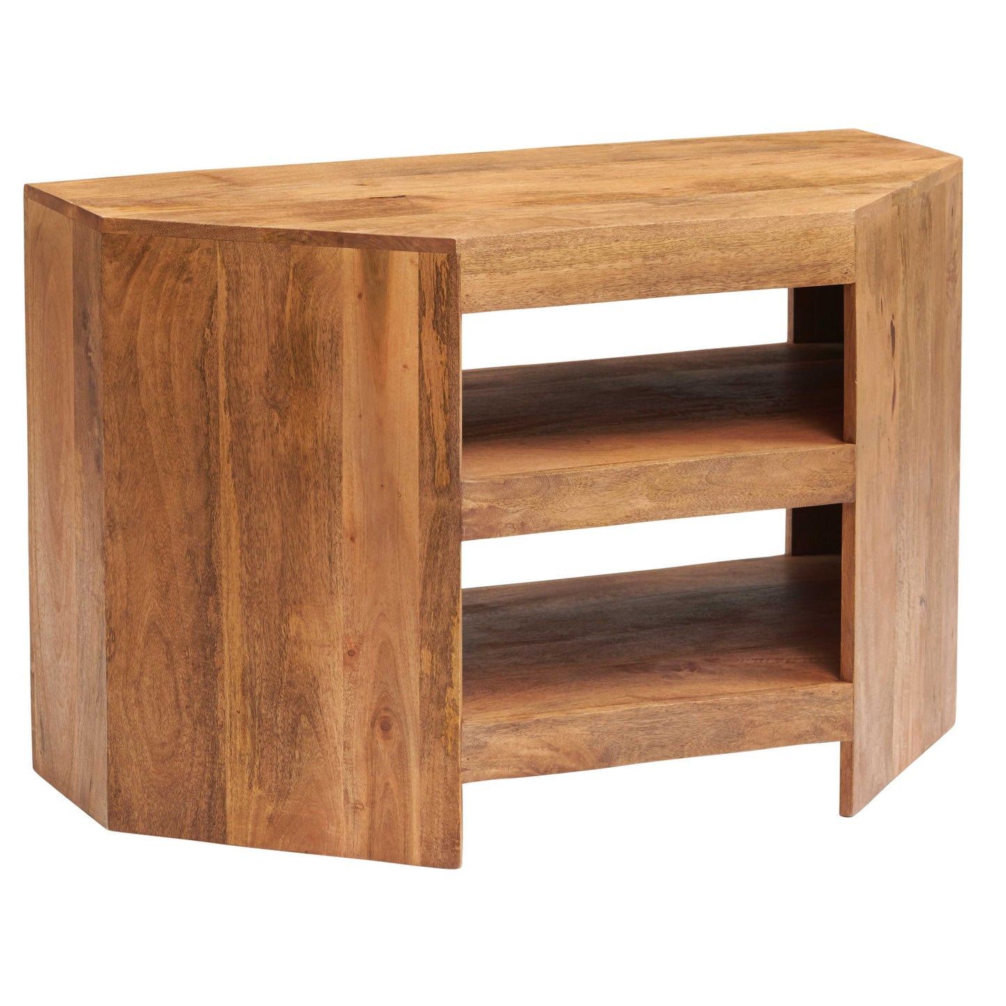 Amrai Open Corner TV Unit – Light Mango