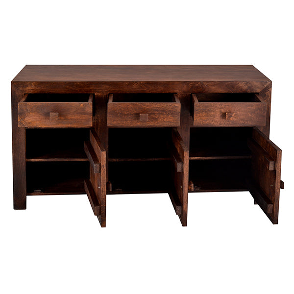 Amrai Large Sideboard – Dark Mango Wood