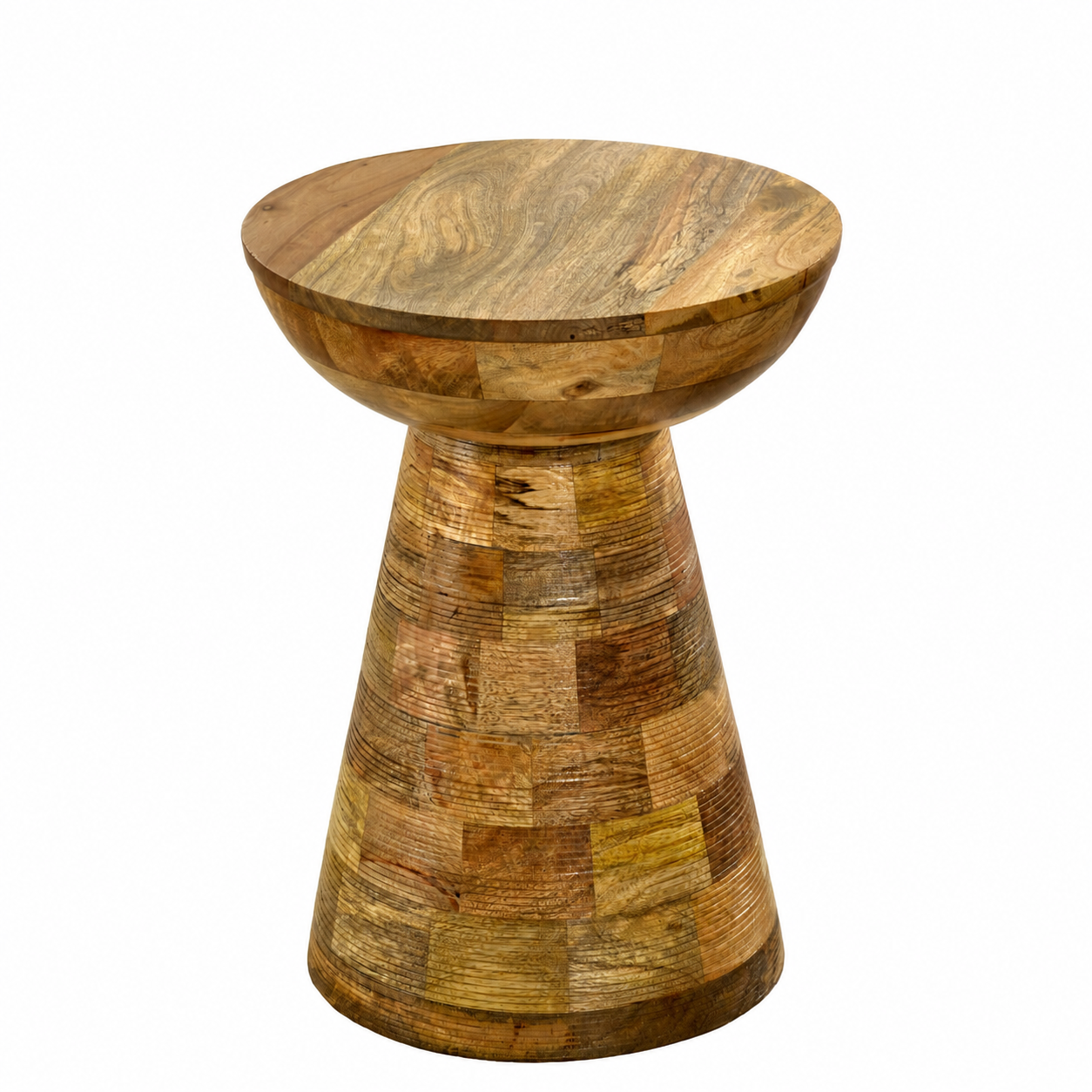 Sundara Mushroom Side Table – Solid Mango Wood