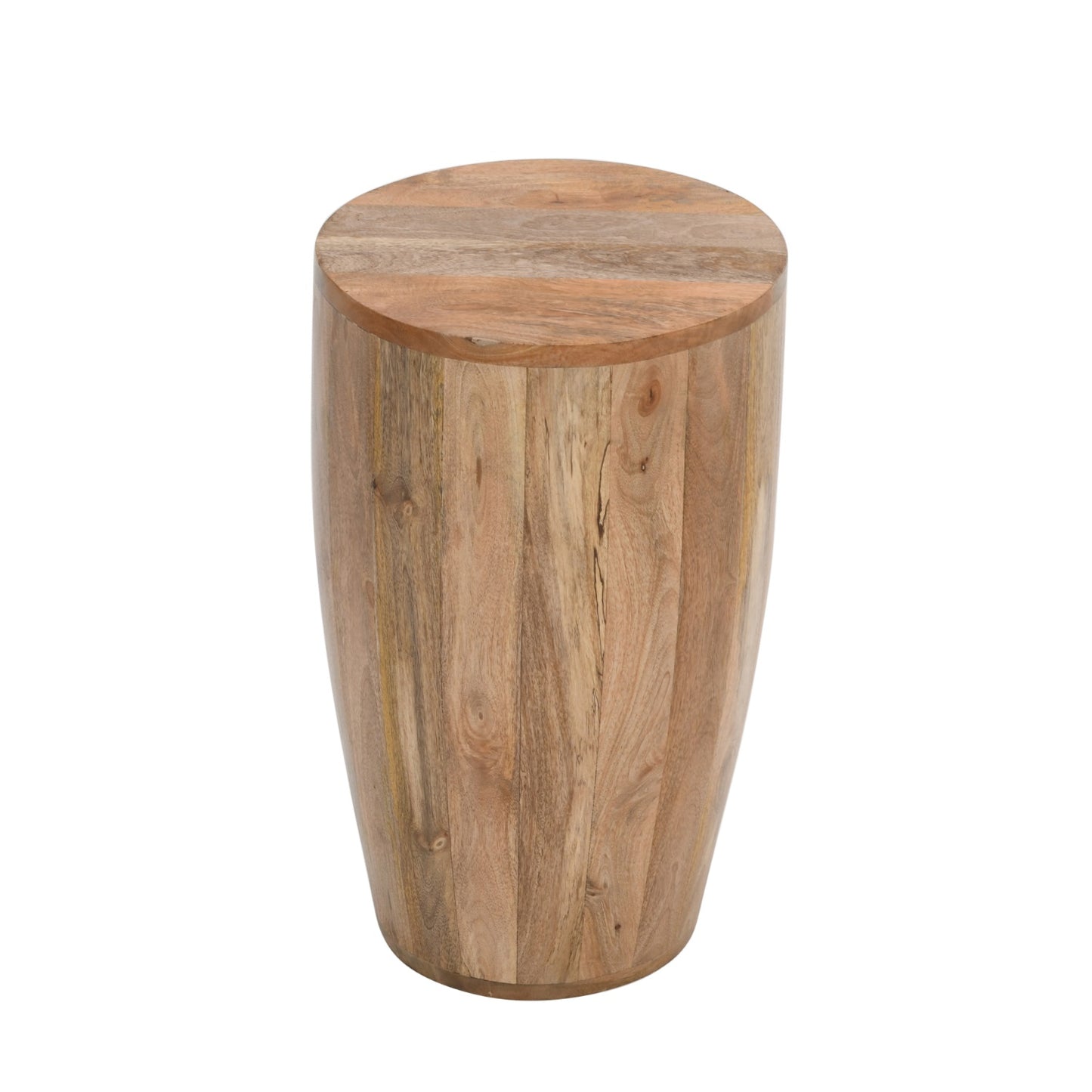 Sundara Drum Side Table – Solid Mango Wood