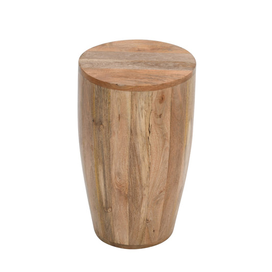 Sundara Drum Side Table – Solid Mango Wood