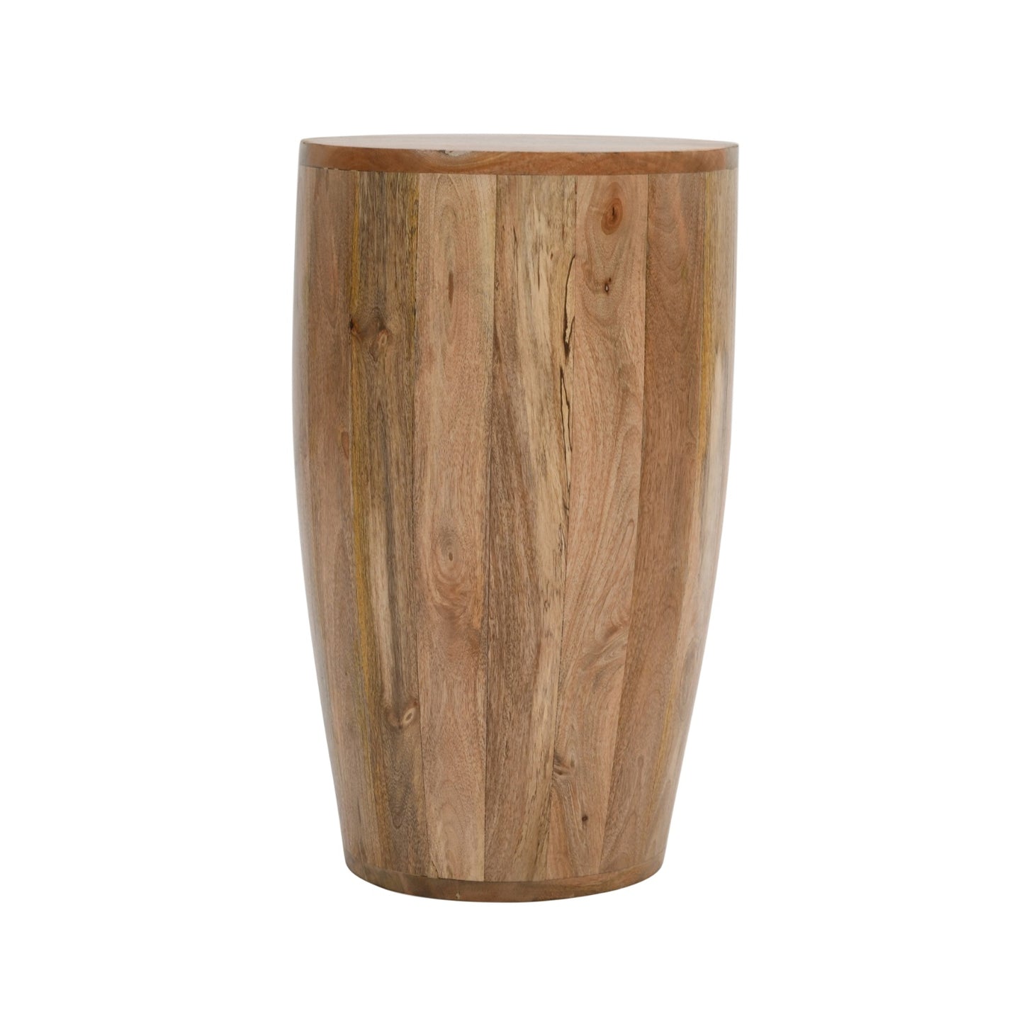 Sundara Drum Side Table – Solid Mango Wood