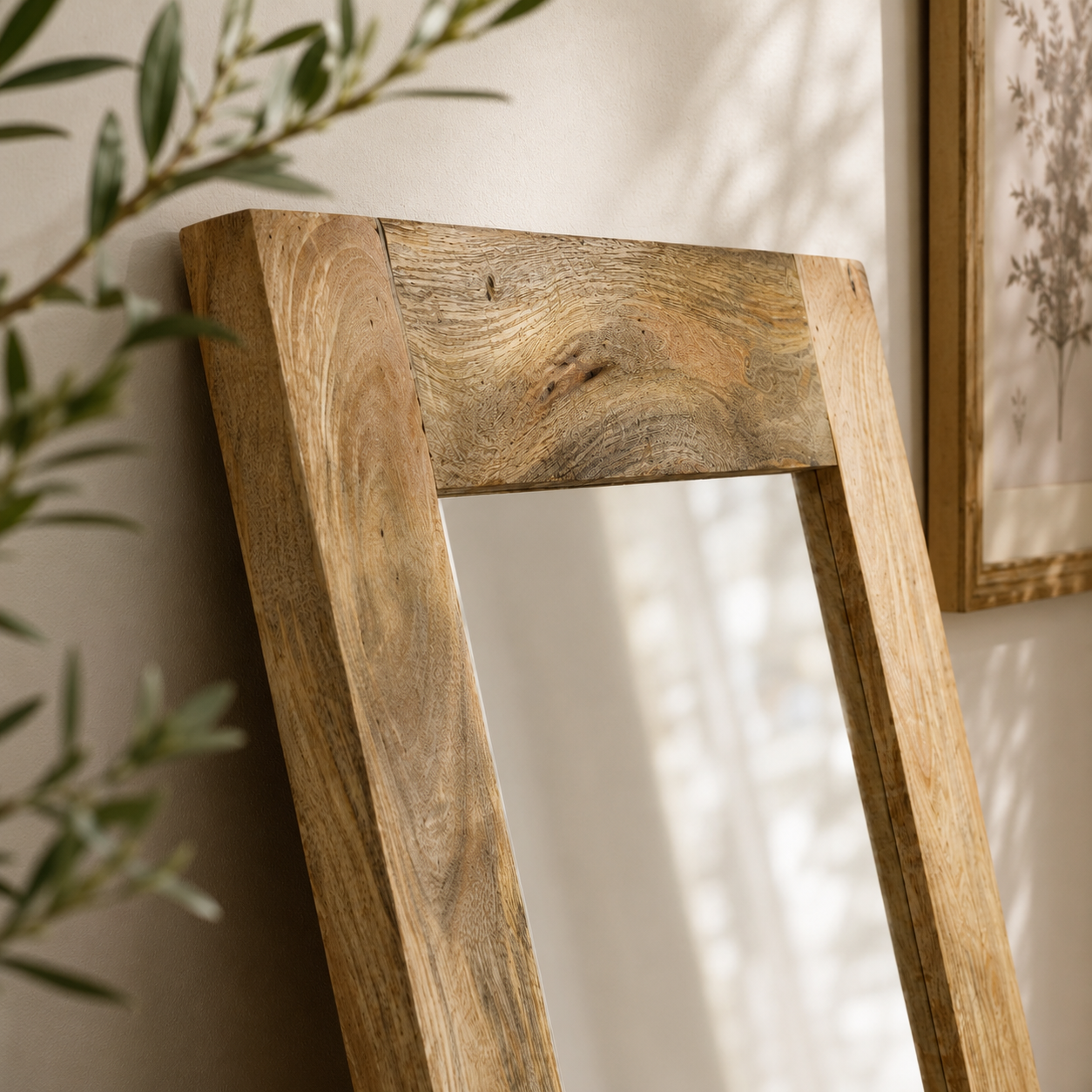 Sundara Full Length Mirror – Solid Mango Wood