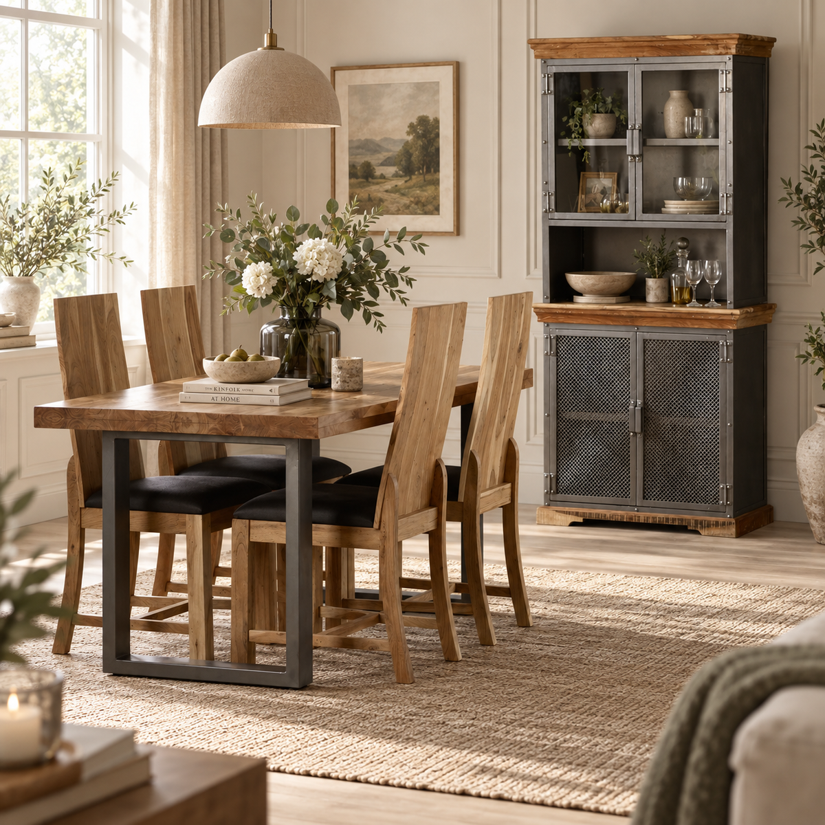 Thornmere Dining Chair – Acacia Wood - Sold in Pairs