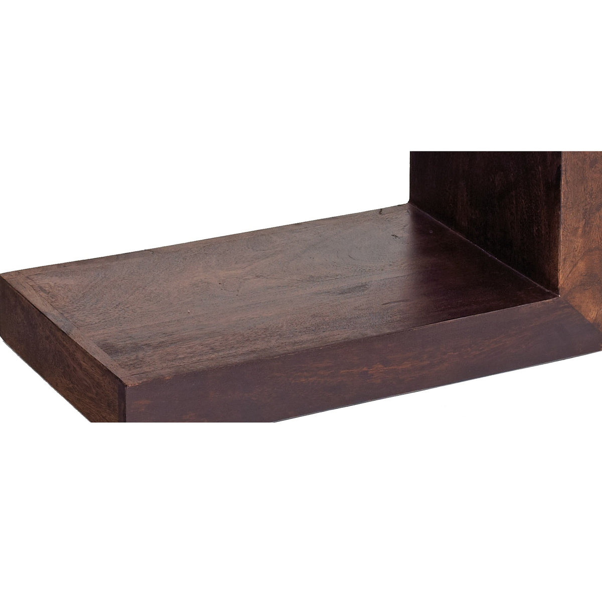 Amrai S-Shaped Display Unit – Dark Mango Wood